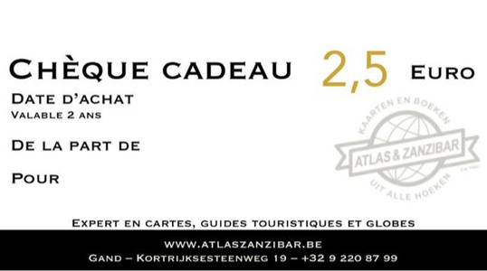 CHEQUE CADEAUX VALEUR 2,5€ 