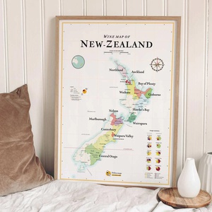 New Zealand Wine map  