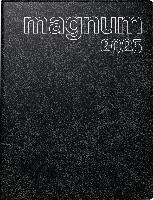 rido/idé 7027042905 Buchkalender Modell magnum (2025)| 2 Seiten = 1 Woche| 183 × 240 mm| 144 Seiten| Schaumfolien-Einband Catana| schwarz