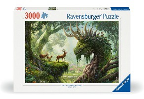 Ravensburger Puzzle 12000808 - Der Walddrache erwacht - 3000 Teile Puzzle für Erwachsene ab 14 Jahren