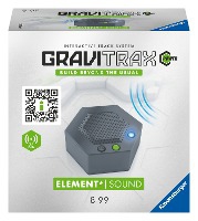 Ravensburger GraviTrax POWER Element Sound 27466 - Elektronisches Zubehör für spektakuläre Kugelbahnen für Kinder ab 8 Jahren. Kombinierbar mit allen Starter-Sets, Extensions und Elements.