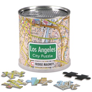 Los Angeles city puzzle magnets  