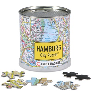 Hamburg city puzzle magnets  