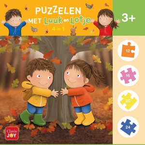 Puzzelen met Luuk en Lotje. 4-in-1-puzzel seizoenen