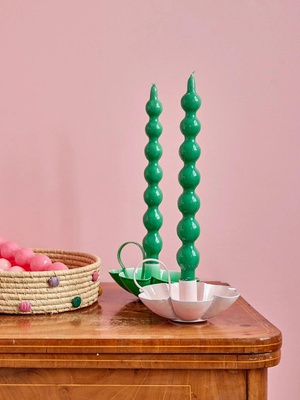 RICE Set Curved Candles Groen