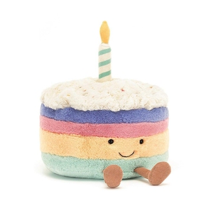 Amuseable Rainbow Birthday Cake Jellycat Knuffel