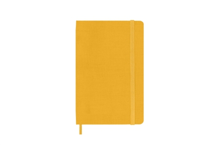 Moleskine Classic Notebook, Pocket, Ruled, Orange Yellow, Silk Hard Cover (3.5 x 5.5)
