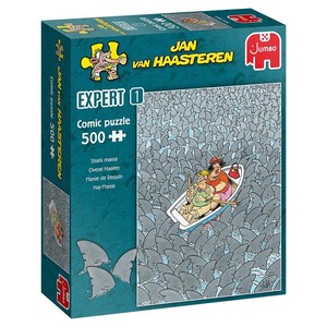 Puzzel Jan van Haasteren Expert 1 - Overal Haaien 500 stukjes