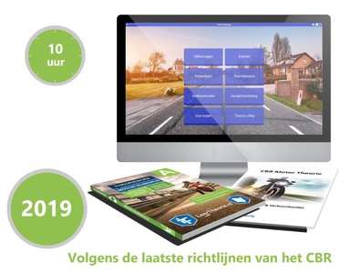 Motor Theorieboek Rijbewijs B 2019 met 10 uur online Examentraining  en Samenvatting