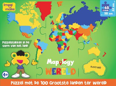 Wereld's grootste landen (NL) foam puzzle  