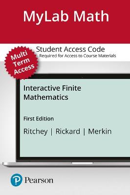 Mylab Math with Pearson Etext -- Access Card -- For Interactive Finite Mathematics (24 Months)
