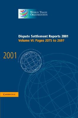 Dispute Settlement Reports 2001: Volume 6, Pages 2075-2697