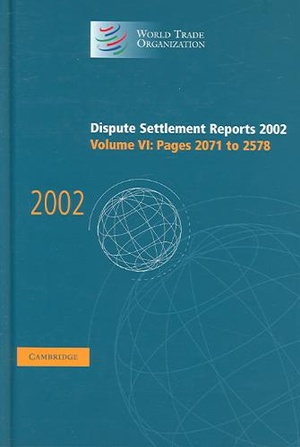 Dispute Settlement Reports 2002: Volume 6, Pages 2071-2578