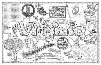 Virginia Symbols & Facts Funsheet - Pack of 30