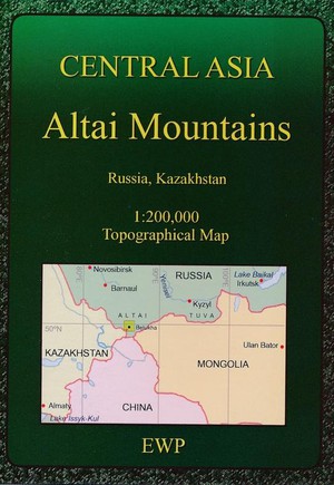 ALTAI MOUNTAINS TOPOMAP CENTRAL ASIA EWP 