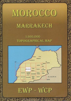 MARRAKECH TOPO Morocco 1/160.000 