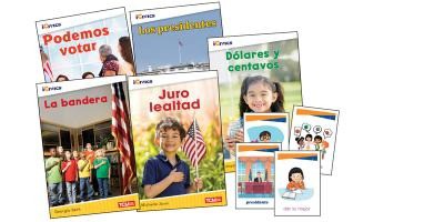 Icivics Spanish Grade K: Leadership & Responsibility 5-Book Set + Game Cards