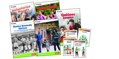 Icivics Spanish Grade 1: Community & Social Awareness 5-Book Set + Game Cards