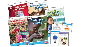 Icivics Spanish Grade 2: Community & Social Awareness 5-Book Set + Game Cards