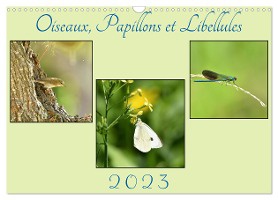Oiseaux, Papillons et Libellules (Calendrier mural 2025 DIN A3 vertical), CALVENDO calendrier mensuel