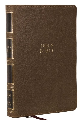 KJV Holy Bible: Compact Bible with 43,000 Center-Column Cross References, Brown Leathersoft, Red Letter, Comfort Print (Thumb Indexing): King James Version