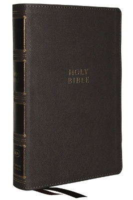 KJV Holy Bible: Compact Bible with 43,000 Center-Column Cross References, Gray Leathersoft, Red Letter, Comfort Print (Thumb Indexing): King James Version