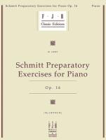Preparatory Exercises For Piano Op.16