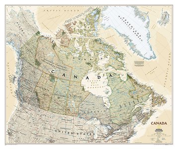 Canada antiek wandkaart 20530 