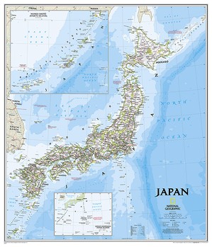 Japan wandkaart geplastificeerd 20670 