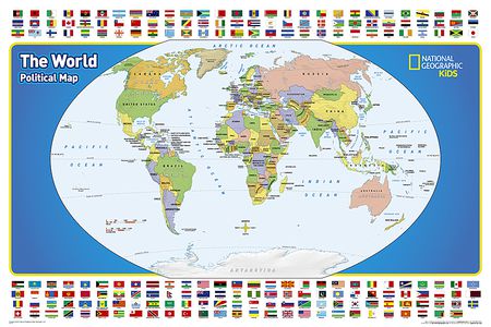 World for kids wandkaart 20770 