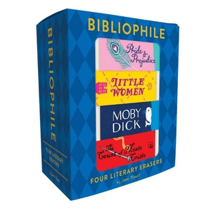 Bibliophile Erasers 