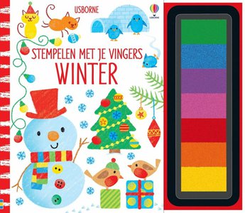 Stempelen met je vingers Winter 