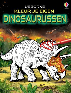 Kleur je eigen dinosaurussen 