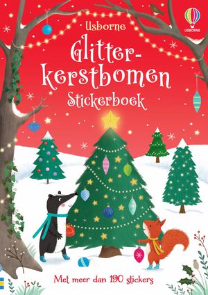 Glitterkerstbomen Stickerboek 