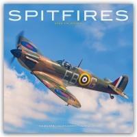 Spitfires Calendar 2025 Square Plane Wall Calendar - 16 Month
