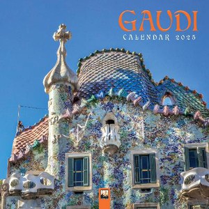 Gaudí Wall Calendar 2025 (Art Calendar)