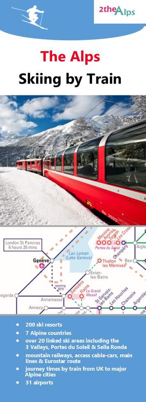 Skiën per trein de Alpen  