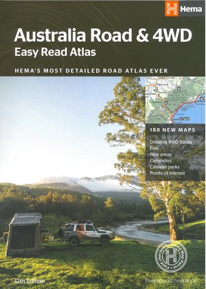 Australië Easy Read Road & 4WD atlas A3  