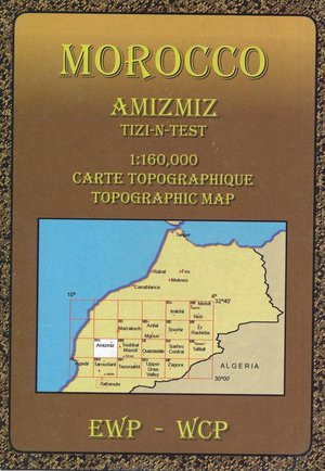 AMIZMIZ - TIZI-N-TEST TOPO Morocco 1/160.000 