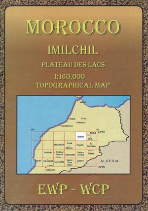 IMILCHIL - PLATEAU DES LACS TOPO Morocco 1/160.000 