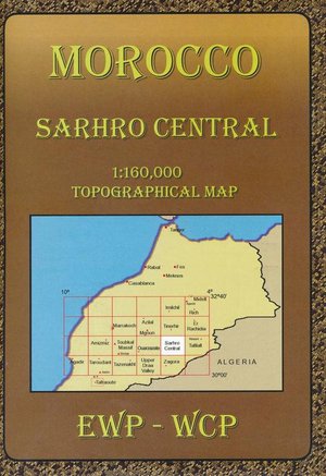 SARHRO CENTRAL TOPO Morocco 1/160.000 