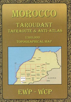 TAROUDANT - TAFRAOUTE & ANTI-ATLAS TOPO Morocco 1/160.000 