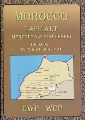 TAFILALT - MERZOUGA & ERG CHEBBI TOPO Morocco 1/160.000 