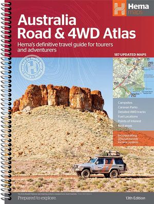 Australië Road & 4WD atlas spir.  