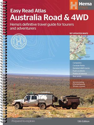 Australië Easy Read Road & 4WD atlas A3  