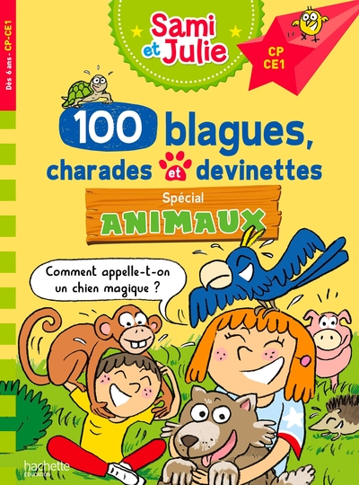 Sami Et Julie : 100 Blagues, Charades Et Devinettes ; Special Animaux ; Cp, Ce1 