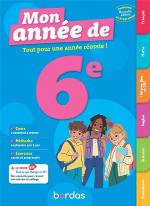 Mon Annee De : 6e ; Toutes Les Matieres (edition 2024) 