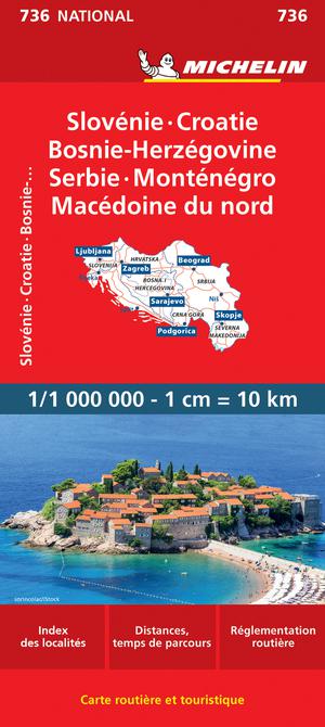 Slovenië / Kroatië / Bosnië / Servië / Mon. 736 