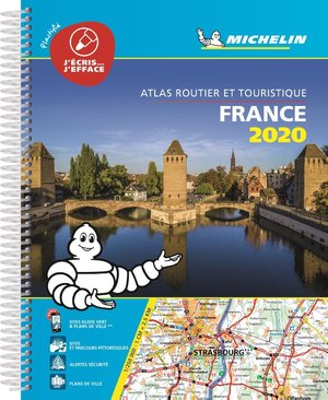 Frankrijk atlas geplastificeerd wegen & serv. utiles A4 2020