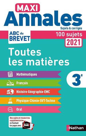 Maxi Annales Abc Du Brevet T.8 : Toutes Les Matieres ; 3e (edition 2020) 
